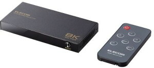 ELECOM GR HDMIؑ֊/8KΉ/3|[g/31o/ubN DH-SW8KP31BK