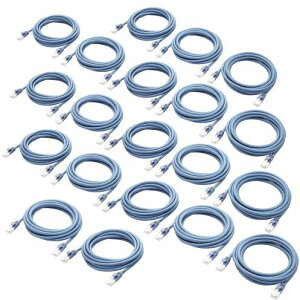 ELECOM �G���R�� LAN�P�[�u��/CAT5e�Ή�/EU RoHS�w�ߏ���/�ܐ܂�h�~/�ȈՃp�b�P�[�W/3m/�u���[/20�Z�b�g LD-CTT/BU3/RS2