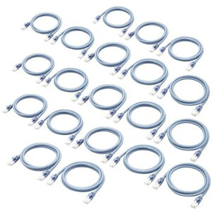 ELECOM GR LANP[u/CAT6Ή/EU RoHSwߏ/ܐ܂h~/ȈՃpbP[W/1m/u[/20Zbg LD-GPT/BU1/RS2