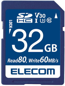 ELECOM GR f[^SDHCJ[h(UHS-I U3 V30) 32GB MF-FS032GU13V3R