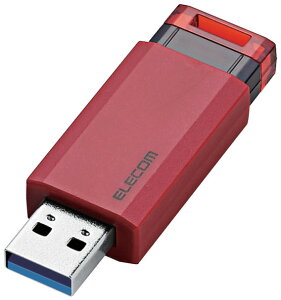 ELECOM �G���R�� USB������/USB3.1 Gen1/�m�b�N��/�I�[�g���^�[���@�\/32GB/���b�h MF-PKU3032GRD