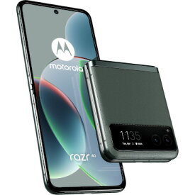 Motorola モトローラ 6.9型SIMフリースマートフォン 折りたたみ式 razr 40 PAYC0000JP セージグリーン 正規代理店