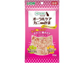 LION PET ライオン商事 PETKISS FOR CAT オーラルケア カニ風味かま 15g