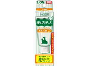 LION PET ライオン商事 PETKISS 歯みがきジェル チキン風味 40g