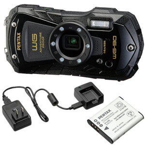 PENTAX �y���^�b�N�X WG-90�i�u���b�N�j�{�o�b�e���[�{�[�d��L�b�g�Z�b�g�ywg90set�z