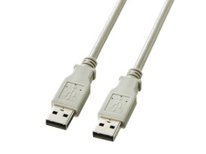サンワサプライ USBケーブル A-Aコネクタ 1m KB-USB-A1K2