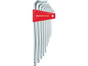 PB SWISS TOOLS/スイスツールズ ボール付ロング六角棒レンチセット(1.5、2、2.5、3、4、5、6、8、10) 212LH-10