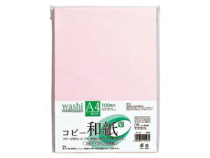 MARUAI/マルアイ コピー和紙A4 100枚入 ピンク カミ-4AP A4判