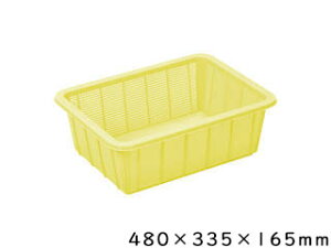 SHINKI 新輝合成 トンボ アシスト 抗菌角ざる(PP) 深1型 イエロー