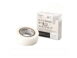 MARK'S/マークス 【マステ】水性ペンで書けるマスキングテープ 小巻15mm幅 ホワイト MST-FA04-WH
