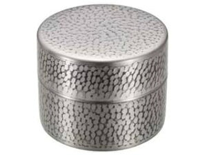 【納期約1ヶ月程かかります。】 SHINKO 新光金属 アヅマ BC-304SN 鎚目茶筒大青被せ