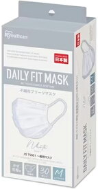 IRIS OHYAMA アイリスオーヤマ DAILY FIT MASK ふつうサイズ 30枚入 ホワイト PN-DC30MW