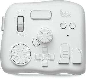 TourBox Japan pfoCX BluetoothҏWRg[[ TourBox Elite AC{[zCg TOURBOX-ELITE-IVWH
