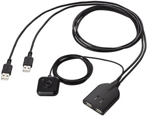 ELECOM エレコム キーボード・マウス用パソコン切替器 KM-A22BBK