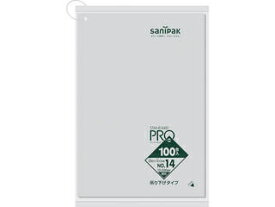 SANIPAK 日本サニパック L14H規格袋 吊り下げタイプ(0.03)14号 L14H-CL