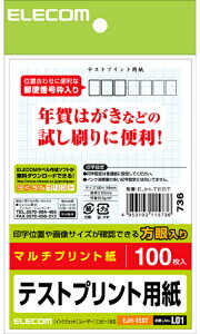 ELECOM エレコム はがきテストプリント用紙 100枚入 EJH-TEST