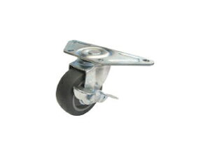 YUEI CASTER ユーエイ コーナー用キャスター自在車ストッパー付 75径エラストマー車輪 SGC-75ELS
