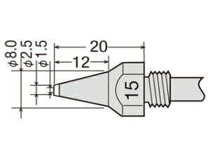 TAIYO ���m�d�@�Y�� goot/�O�b�g �փm�Y���`�b�v��1.5mm (1�{=1PK) TP-100N-15