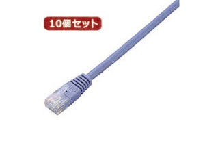 ELECOM �G���R�� �y10�Z�b�g�z �G���R���@Cat5e����LAN�P�[�u�� LD-CTN/BU3X10