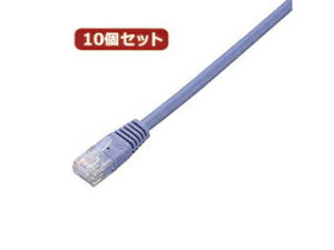 ELECOM �G���R�� �y10�Z�b�g�z �G���R���@Cat5e����LAN�P�[�u�� LD-CTN/BU5X10