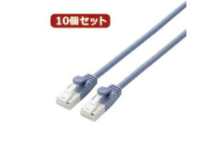 ELECOM GR y10Zbgz GR c܂h~炩LANP[uCat6A LD-GPAYT/BU10X10