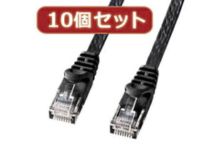 �T�����T�v���C �y10�Z�b�g�z�T�����T�v���C �J�e�S��6�t���b�gLAN�P�[�u�� LA-FL6-05BKX10