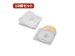 エレコム 【10個セット】エレコム Blu-ray・CD・DVD対応不織布ケース 2穴 CCD-NBWB60WH CCD-NBWB60WHX10