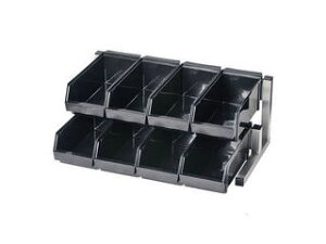 TKG 遠藤商事 TKG 18-8スマート オーガナイザー 2段4列(8ヶ入) ホワイト