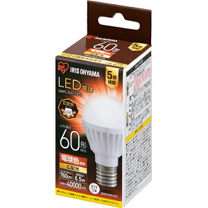 u[J[݌ɌI͂߂ɁIv IRIS OHYAMA ACXI[} LEDd E17 Lz dF 60`(760lm) LDA7L-G-E17-6T6