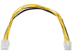 ainex アイネックス EPS12V用電源延長ケーブル 30cm PX-004C