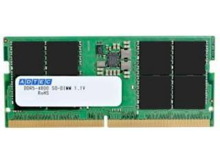 ADTEC アドテック ノートPC用メモリ DDR5-4800 SO-DIMM 16GB ADS4800N-H16G：ムラウチ