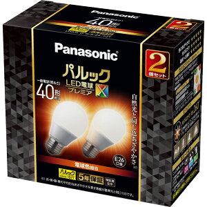 Panasonic pi\jbN pbN LEDd v~AX 4.9W 2 dF/E26/ʓd40`/485 lm/LDA5LDGSZ4F2T