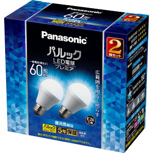 Panasonic pi\jbN pbN LEDd v~A 7.0W 2 F/E26/ʓd60`/810 lm/LDA7DGSK6CF2T