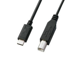 SANWA SUPPLY �T�����T�v���C USB2.0 TypeC - B�P�[�u�� 1m KU-CB10