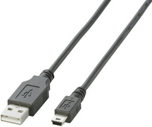 ELECOM GR USB2.0P[u A-miniB^Cv/0.5m(ubN) U2C-M05BK