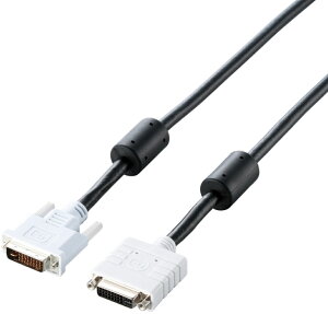 ELECOM エレコム DVI延長ケーブル(アナログ/デジタル) 1.0m CAC-DVIE10BK