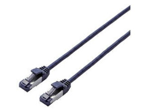 ELECOM �G���R�� LAN�P�[�u��/CAT8/�ܐ܂�h�~/�X����/3m/�u���[���^���b�N LD-OCTST/BM30