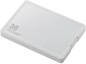 ELECOM GR J[hP[X/CfbNX䎆t/SD18+microSD18[/zCg CMC-SDCPP36WH