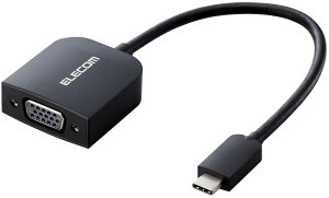 ELECOM GR USB Type-CfϊA_v^[ Type-C to VGA AD-CVGABK3