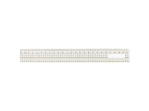 ARTEC ARTEC アクリル方眼定規 25cm(溝付) ATC10900