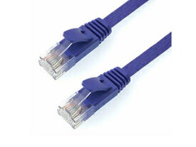 HORIC 5個セット HORIC LANケーブル UTP カテゴリー6A フラット 3m パープル LC30-507FBX5