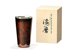 ウチキ ウチキ 漆磨 漆塗りカップ 白檀(びゃくだん) ストレートカップ 黒(二重構造) SCW-L501