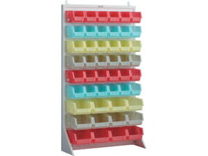 TRUSCO/�g���X�R���R �y����s�z�p�l���R���e�i���b�N 910X320XH1600 �N���A�J���[�R���e�i ��X36 ��X12 T-1636N-SK-AW