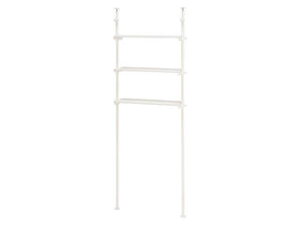 萩原 ハギハラ 【組立式】突っ張り洗濯機ラック 幅70cm ホワイト KTR-3153SW メーカー直送 同梱不可 カード決済のみ対応 沖縄・北海道・離島お届け並びに時間指定不可