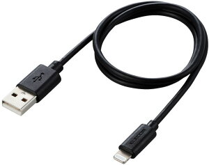 ELECOM �G���R�� �X�^���_�[�hLightning�P�[�u�� 0.5m MPA-UAL05BK �u���b�N