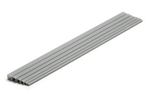 Wave ウェーブ プラ=材料 グレー 正方形パイプ OM-436