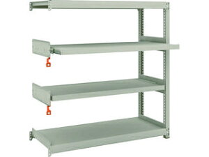 TRUSCO/トラスコ中山 【代引不可】M2型軽中量棚 1160×450×1200 2段 スライド2段 連結 M2-4442M2B
