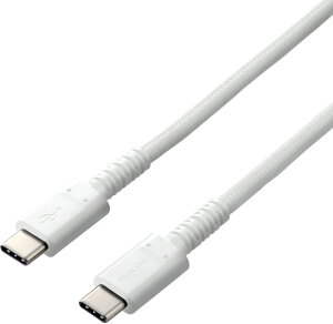 ELECOM GR X}zE^ubgpUSBP[u/USB(C-C)/ϋv/PDΉ/Fؕi/1.2m/zCg MPA-CCS12PNWH