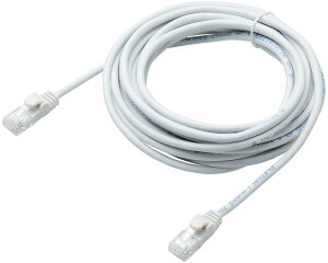 ELECOM �G���R�� CAT6���� Gigabit���炩LAN�P�[�u�� 5m �z���C�g LD-GPY/WH5