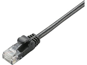 ELECOM �G���R�� CAT6���� Gigabit ���炩LAN�P�[�u�� 1m �u���b�N LD-GPY/BK1